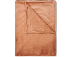 ESSENZA Furry Plaid Bright terra - 150x200 cm