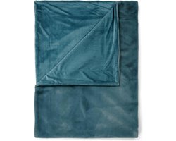 ESSENZA Furry Plaid Denim Blue - 150x200 cm