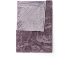 ESSENZA Furry Plaid Pale purple - 150x200 cm