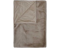 ESSENZA Furry Plaid Taupe - 150x200 cm