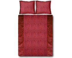 Essenza Gloss Dekbedovertrek - Eenpersoons - 140x200/220 cm - Red