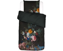 ESSENZA Gwendolyn Dekbedovertrek darkest green - Eenpersoons – 140x200/220 cm