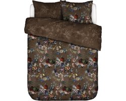 ESSENZA Isabelle Dekbedovertrek Darkest brown - Tweepersoons – 200x200/220 cm