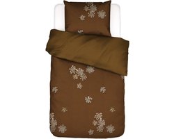 ESSENZA Lauren Dekbedovertrek Cinnamon - Eenpersoons – 140x200/220 cm
