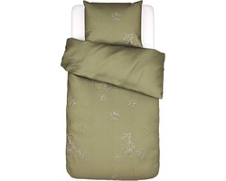 ESSENZA Lauren Dekbedovertrek driied moss - Eenpersoons – 140x200/220 cm