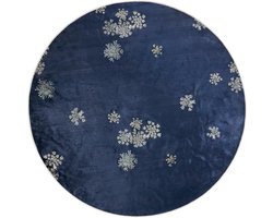 ESSENZA Lauren Vloerkleed Indigo blauw - Ø 180 cm