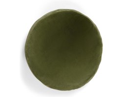 ESSENZA Mads Furry Sierkussen Mosgroen - Ø 45 cm