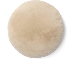 ESSENZA Mads Furry Sierkussen Oatmeal - Ø 45 cm