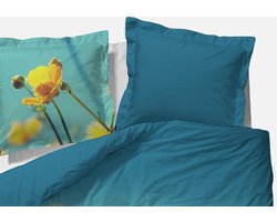 Essenza Mille Dekbedovertrek - Tweepersoons - 200x200/220 cm - Blauw