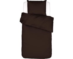 ESSENZA Minte Dekbedovertrek Chocolade - Eenpersoons – 140x200/220 cm