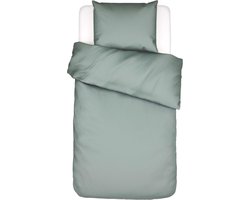 ESSENZA Minte Dekbedovertrek Dusty green - Eenpersoons – 140x200/220 cm