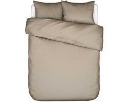 Essenza Minte Dekbedovertrek Taupe - Tweepersoons – 200x200/220 cm