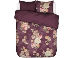 Essenza Orianna Dekbedovertrek Biologisch Katoensatijn Mauve wine - Tweepersoons – 200x200/220 cm