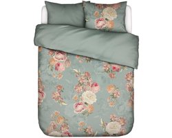 Essenza Orianna Dekbedovertrek Dusty teal - Tweepersoons – 200x200/220 cm