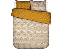 ESSENZA Penelope Dekbedovertrek Mosterdgeel - Tweepersoons – 200x200/220 cm