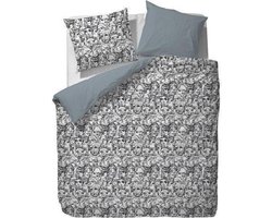 Essenza Pierre Dekbedovertrek - Litsjumeaux - 240x200/220 cm - Black