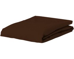 ESSENZA Premium Percale Hoeslaken Chocolate - 80x200