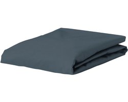 ESSENZA Premium Percale Hoeslaken Stone blue - 160x200 cm