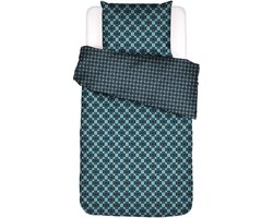 ESSENZA Teades Dekbedovertrek Nightblue - Eenpersoons – 140x200/220 cm