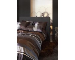 Essenza Toulon Dekbedovertrek - Eenpersoons - 140x200/220 cm - Brown