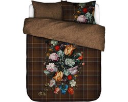 Essenza x Mauritshuis Beautiful Bouquet Dekbedovertrek - Tweepersoons - 200x200/220 cm - Bruin