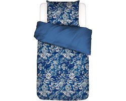 ESSENZA Yfke Dekbedovertrek cobalt blue - Eenpersoons – 140x200/220 cm