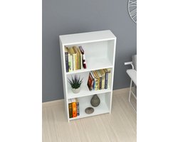 Esss Deals wit - vakkenkast 3 vakken - open kast - wandkast - 108x56x20 - kinderkast