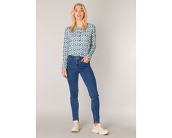 ES&SY Estrella Blouse - Steel Blue/Multi-Col - maat 40