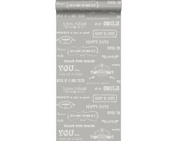 Esta Home Brooklyn Bridge Krijtverf Tekst beige
