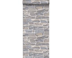Esta Home Brooklyn Bridge Stenen muur lichtgrijs/beige