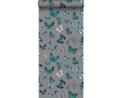 Esta Home Brooklyn Bridge Vlinders Zilver/turquoise