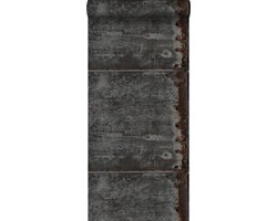 Esta Home Vintage Rules! Metalen platen zwart/roest