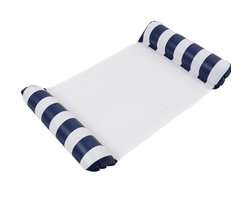 Estacks- Waterhangmat - Luchtbed Zwembad - Luchtmatras opblaasbaar - Donker Blauw - Zwembad/Strand - Waterspeelgoed - Vakantie
