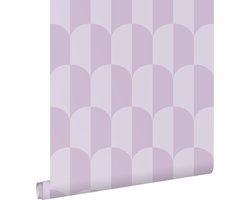 ESTAhome behang art deco bogen lila paars - 53 cm x 10.05 m - 139987