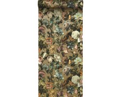 ESTAhome behang bloemen goud - 53 cm x 10.05 m - 139595