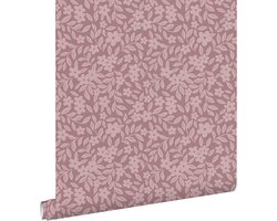ESTAhome behang bloemetjes mauve paars - 50 x 900 cm - 131443