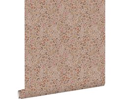 ESTAhome behang bloemetjes terracotta roze - 53 cm x 10.05 m - 139700