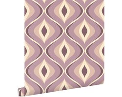 ESTAhome behang retro ornamenten lila paars - 50 x 900 cm - 130988