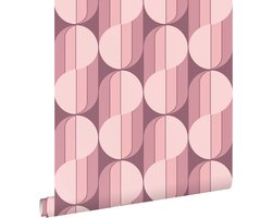 ESTAhome behang retro ornamenten paars - 50 x 900 cm - 131587