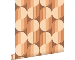 ESTAhome behang retro ornamenten terracotta - 50 x 900 cm - 131590