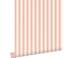 ESTAhome behang strepen terracotta roze - 53 cm x 10.05 m - 130950