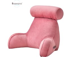 Eszenzics™ Leeskussen XL - Ultrazacht zitkussen - Rugkussen - Lendesteun - Knuffelkussen - Lounge kussen - 75x40x50cm - Roze