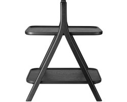 Eta Bijzettafel Black Oak | Zwart | Hout