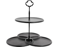 Etagère Zwart 2 laags 28X27XH26CM