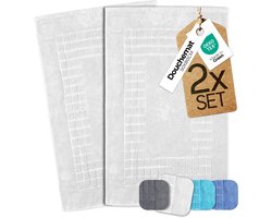 etérea Carli badmat-set Wit 50x80 cm Badvorleger 2-delig