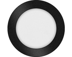ETH Anne LED plafonnière 4 settings zwart 17x2.7cm 10W IP44 Rond