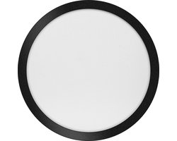 ETH Anne LED plafonnière 4 settings zwart 40x2.7cm 24W IP44 Rond