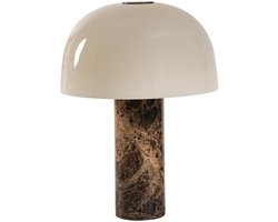 ETH Barbara Bol Ø 27.5cm tafellamp 2x E14 Beige/Marble base H30cm