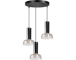 ETH Beal Hanglamp 3x GU10 Smoke - Zwart