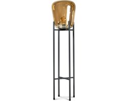 ETH Benn Gold Vloerlamp 1x E27 60W Zwart